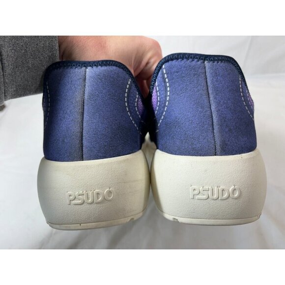 Psudo Court Blue Multicolor Slip On Stretch Sneaker Mens Size 13 - Picture 10 of 12